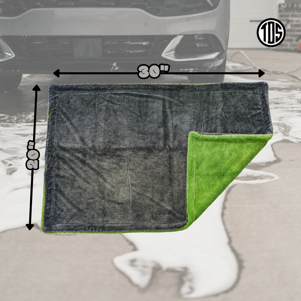 TDS 1600 GSM Twisted Loop Drying Towel - Green
