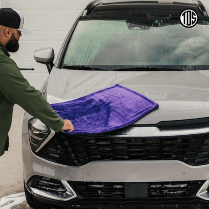 TDS 1600 GSM Twisted Loop Drying Towel - Purple.