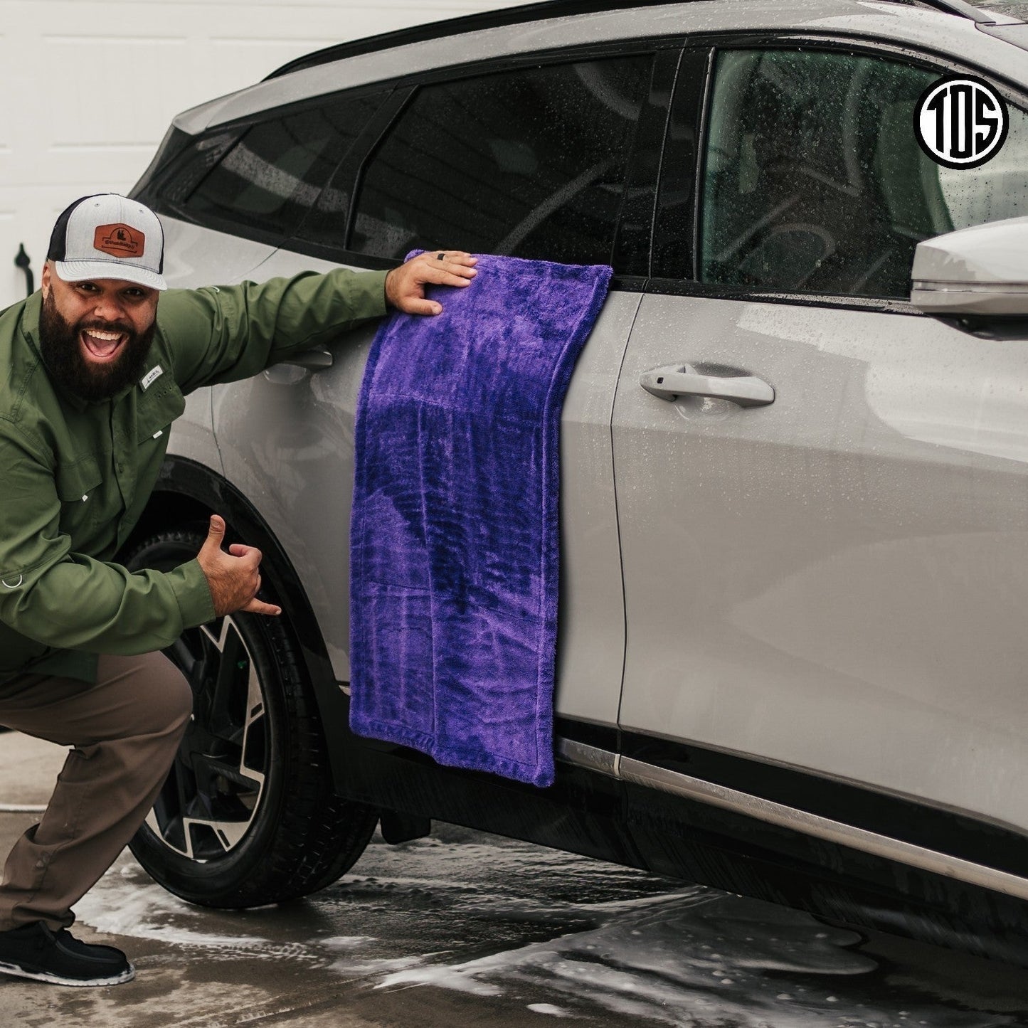 TDS 1600 GSM Twisted Loop Drying Towel - Purple.
